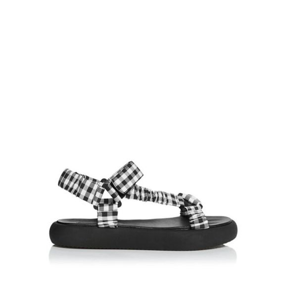 AQUA Womens Black Padded Strappy Kenzo Square Toe Block Heel Lace-Up Leather Dress Sandals Shoes M main image 0